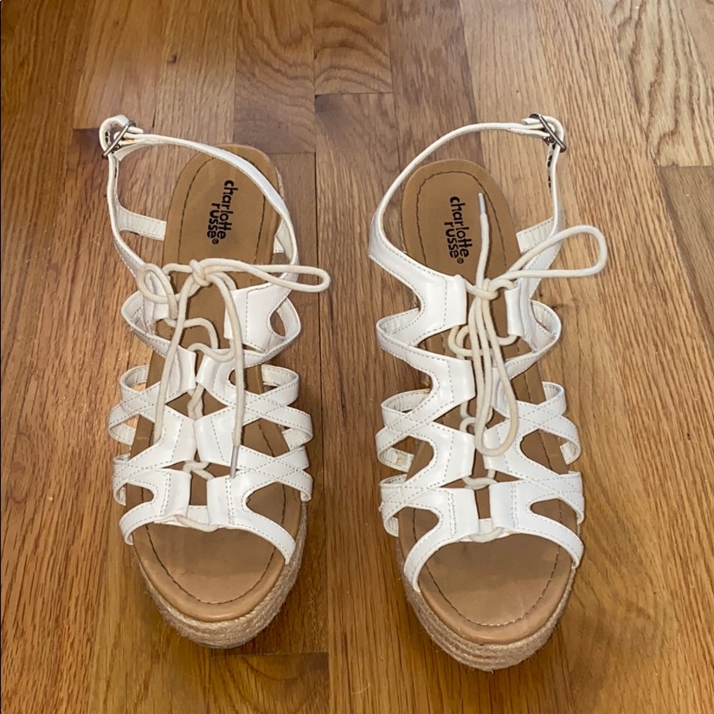 white wedges